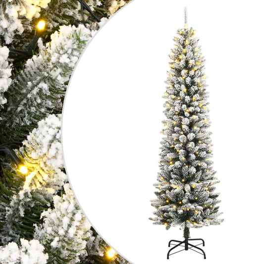 vidaXL Χριστουγεννιάτικο Δέντρο Τεχνητό με 300 LED και Χιόνι 180 εκ.