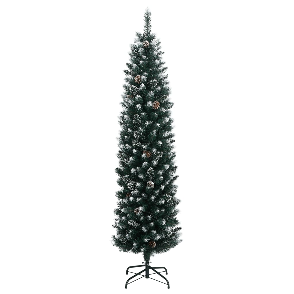vidaXL Χριστουγεννιάτικο Δέντρο Τεχνητό Slim με 150 LED 120 εκ.