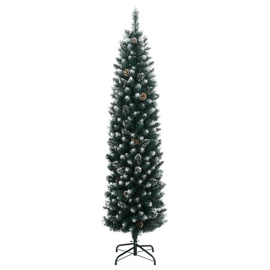 vidaXL Χριστουγεννιάτικο Δέντρο Τεχνητό Slim με 150 LED 120 εκ.