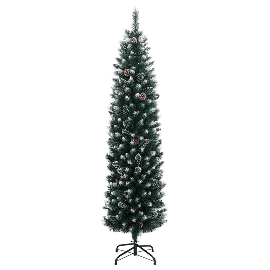 vidaXL Χριστουγεννιάτικο Δέντρο Τεχνητό Slim με 150 LED 150 εκ.