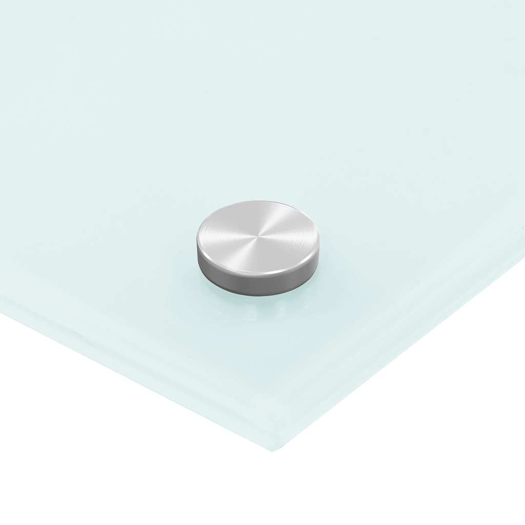 vidaXL Πλάτες Κουζίνας 2 τεμ. Λευκές 70 x 40 εκ. από Ψημένο Γυαλί