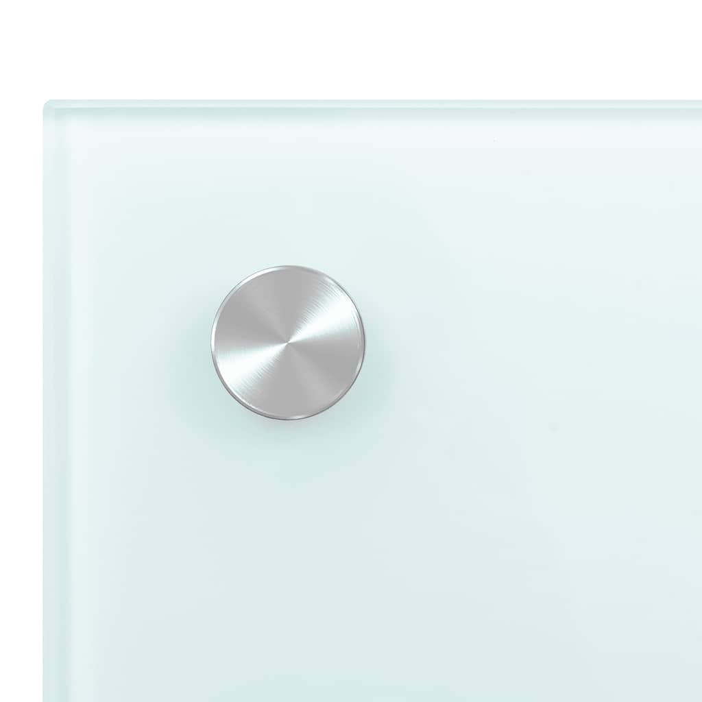 vidaXL Πλάτες Κουζίνας 2 τεμ. Λευκές 70 x 40 εκ. από Ψημένο Γυαλί