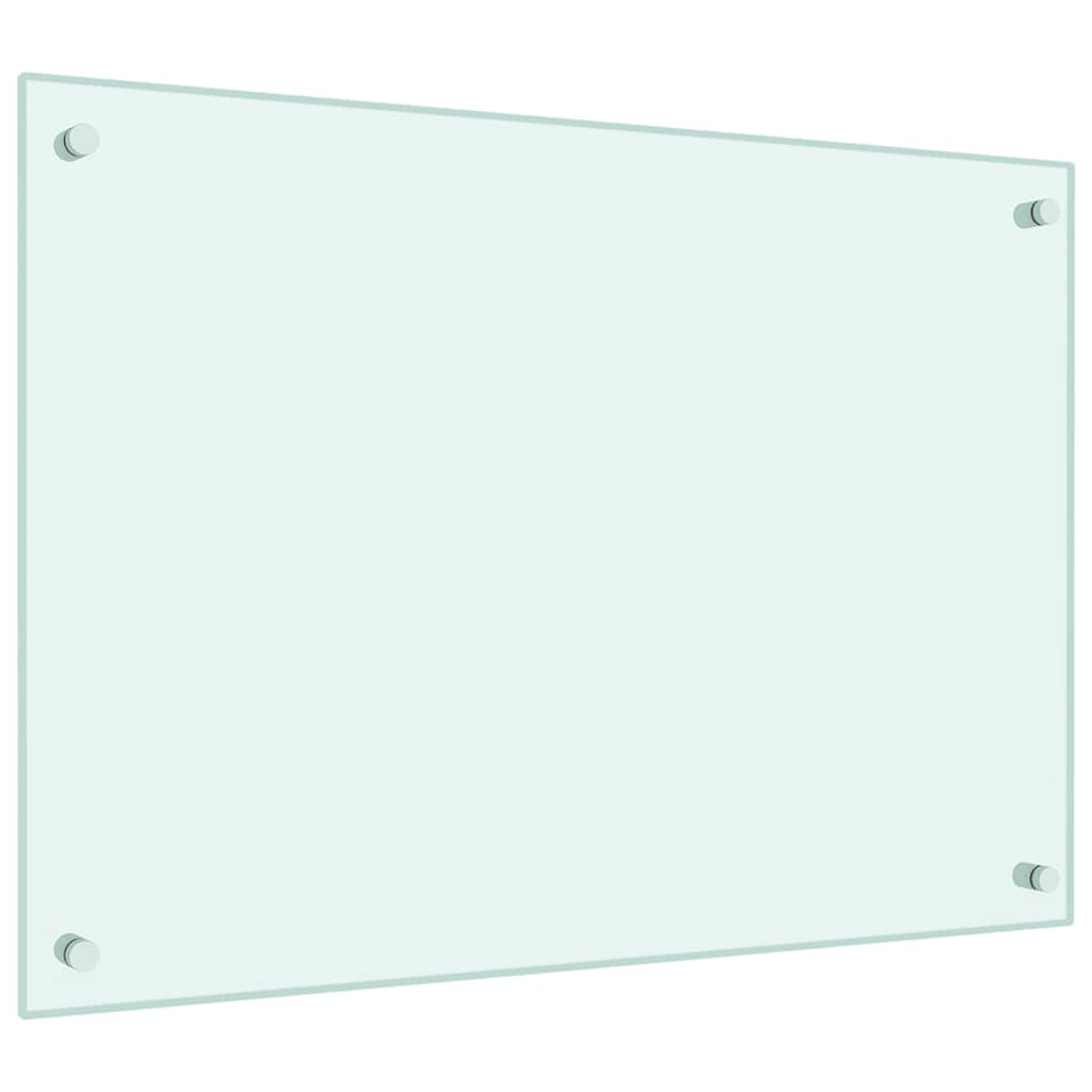 vidaXL Πλάτες Κουζίνας 2 τεμ. Λευκές 70x50 εκ. από Ψημένο Γυαλί