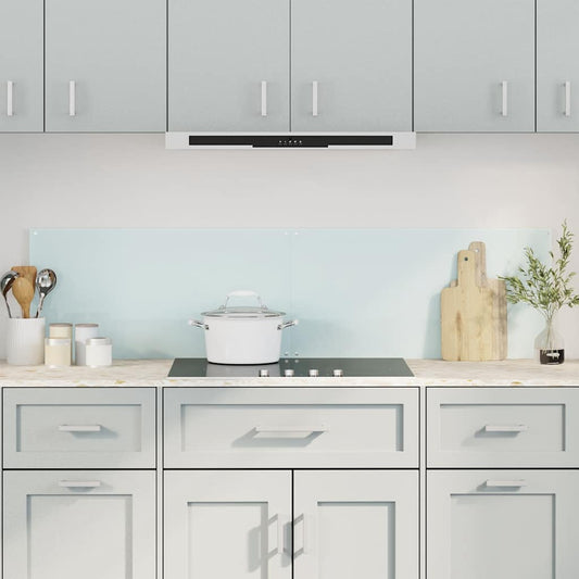 vidaXL Πλάτες Κουζίνας 2 τεμ. Λευκές 80x40 εκ. από Ψημένο Γυαλί