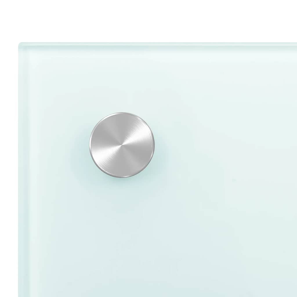 vidaXL Πλάτες Κουζίνας 2 τεμ. Λευκές 80x50 εκ. από Ψημένο Γυαλί