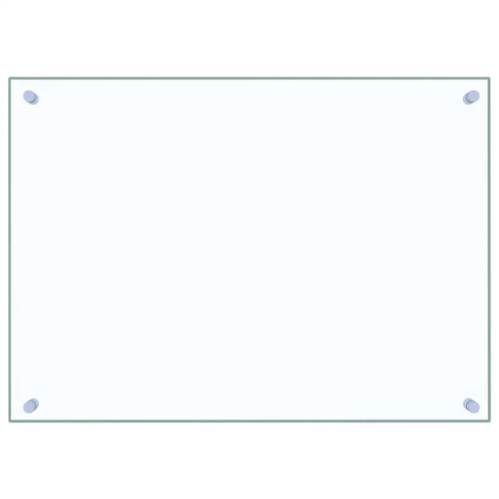 vidaXL Πλάτες Κουζίνας 2 τεμ. Διαφανής 70 x 50 εκ. από Ψημένο Γυαλί