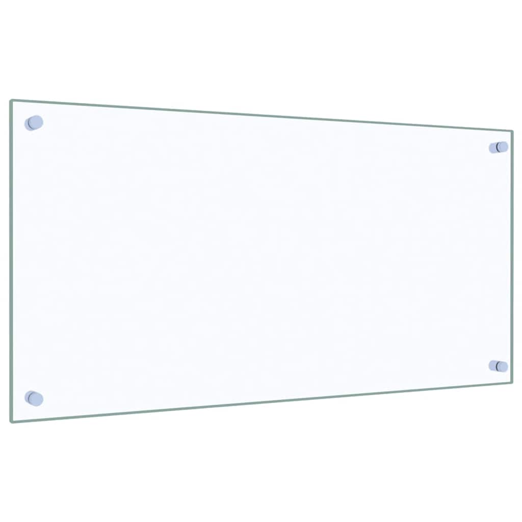 vidaXL Πλάτες Κουζίνας 2 τεμ. Διαφανής 80 x 40 εκ. από Ψημένο Γυαλί