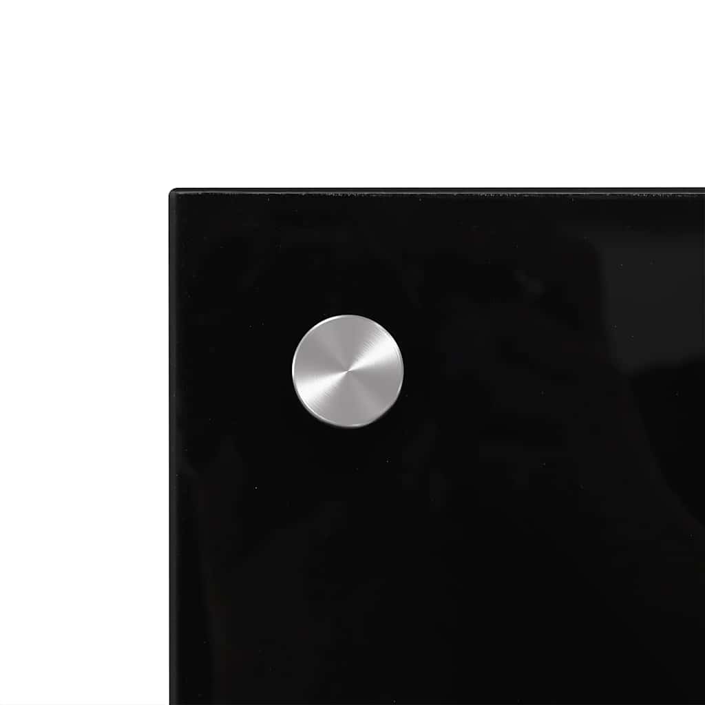 vidaXL Πλάτες Κουζίνας 2 τεμ. Μαύρες 80x50 εκ. από Ψημένο Γυαλί