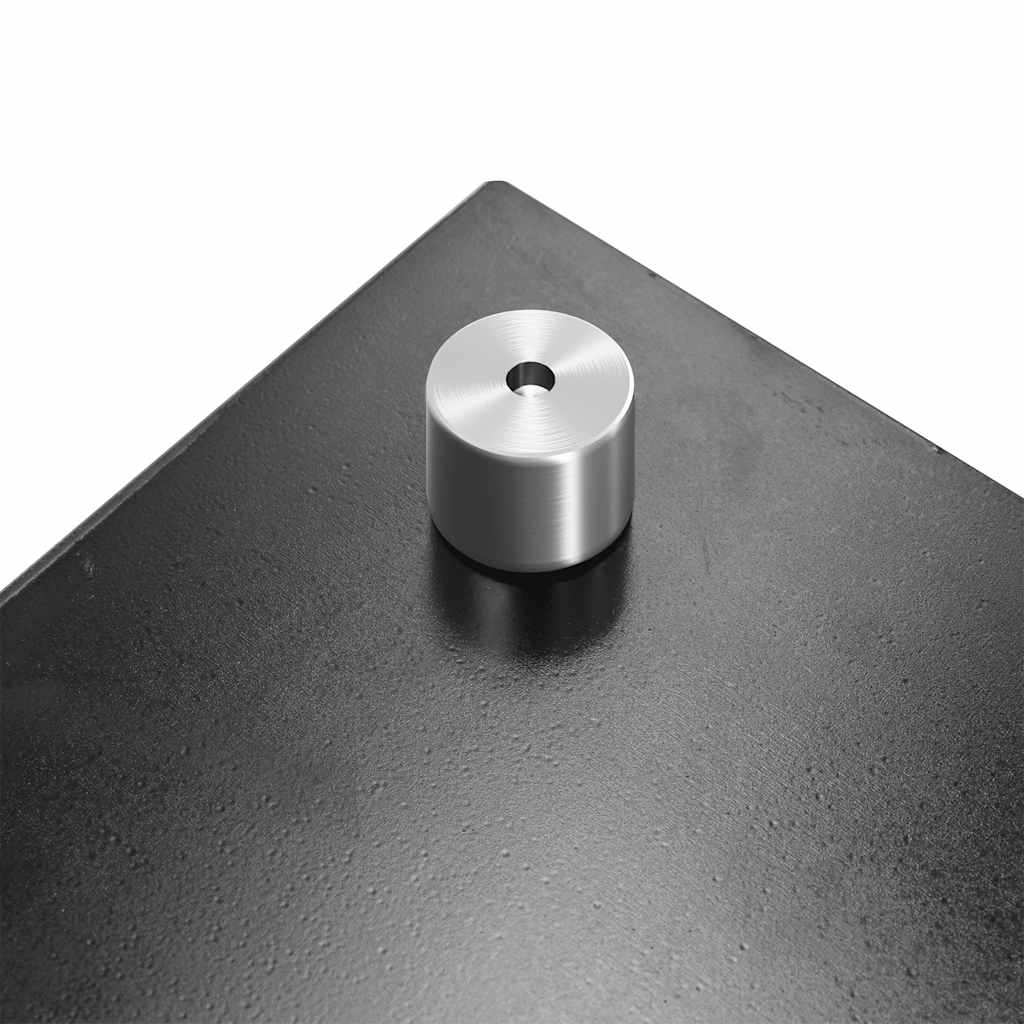 vidaXL Πλάτες Κουζίνας 2 τεμ. Μαύρες 80x60 εκ. από Ψημένο Γυαλί