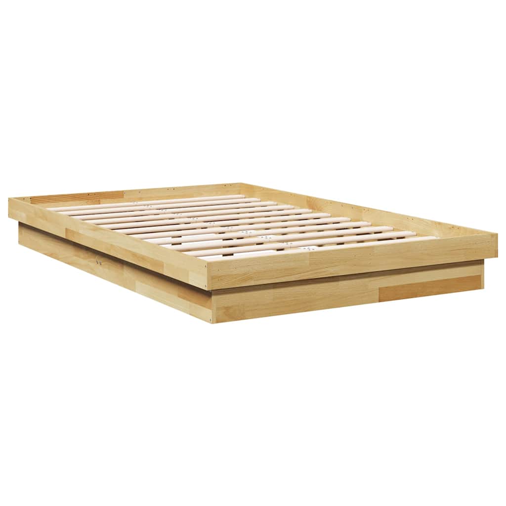 vidaXL Πλαίσιο κρεβατιού χωρίς στρώμα 120x200 cm μασίφ ξύλο δρυς