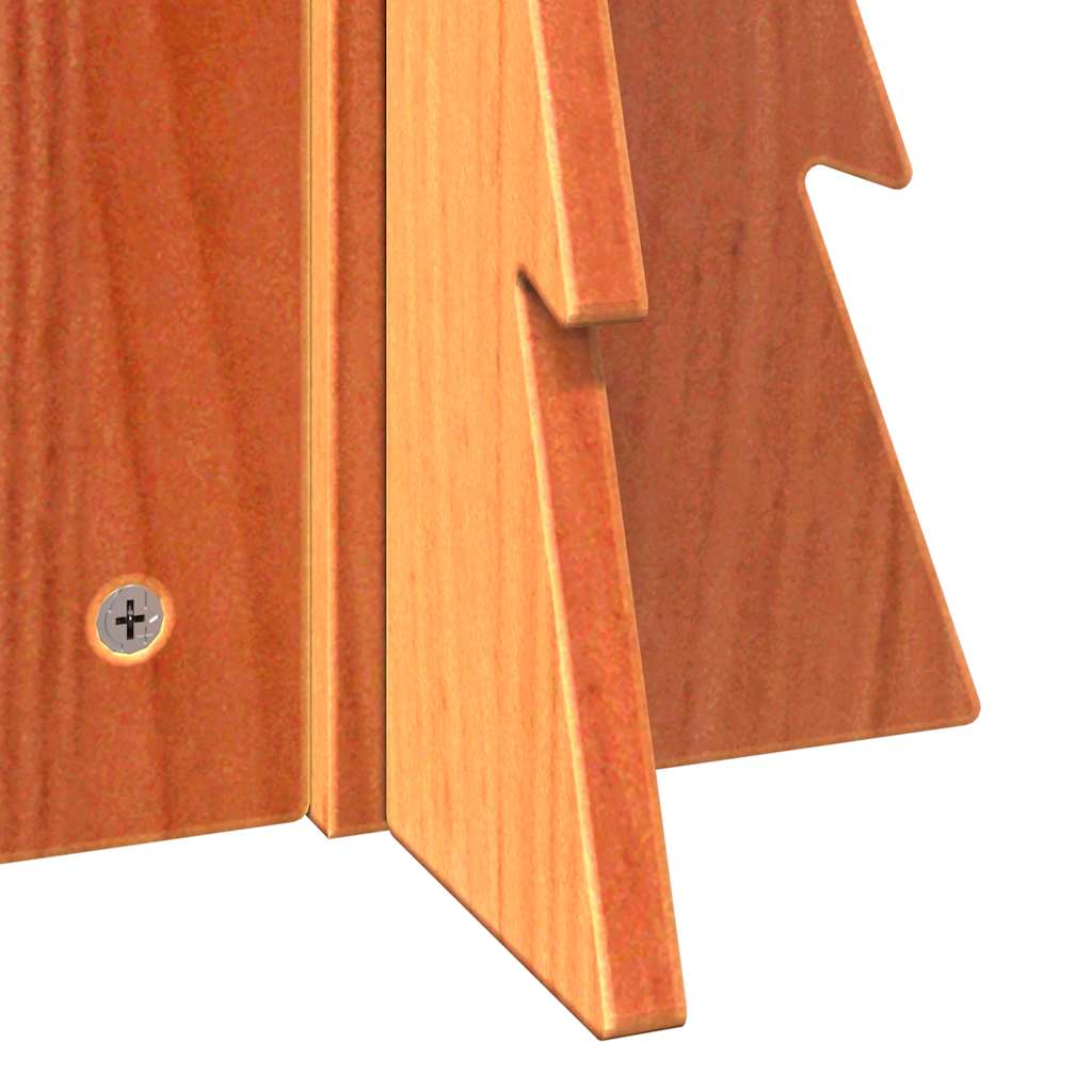 vidaXL Ξύλινο χριστουγεννιάτικο δέντρο για διακόσμηση κερί καφέ 49 cm