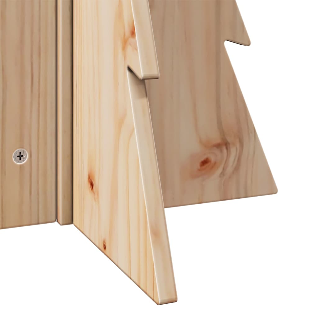 vidaXL Χριστουγεννιάτικο Δέντρο Ξύλινο Διακόσμηση 69,5 εκ. Μασίφ Πεύκο