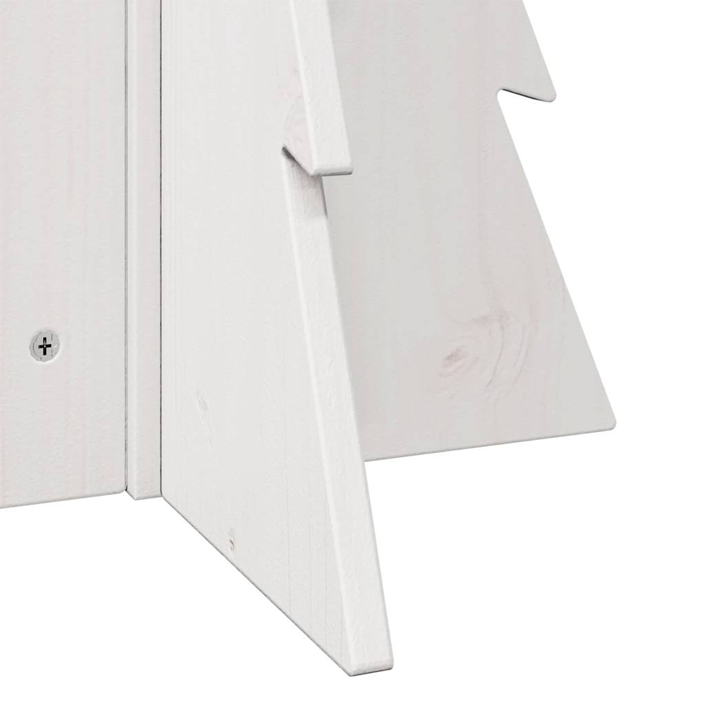 vidaXL Ξύλινο Χριστουγεννιάτικο Δέντρο για Διακόσμηση Λευκό 69,5 cm