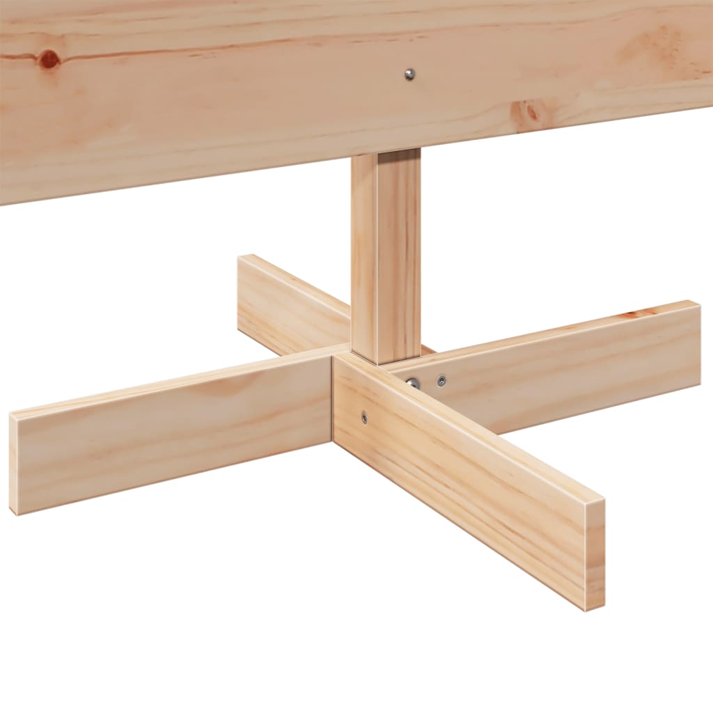 vidaXL Χριστουγεννιάτικο Δέντρο Ξύλινο Διακόσμηση 180 εκ. Μασίφ Πεύκο