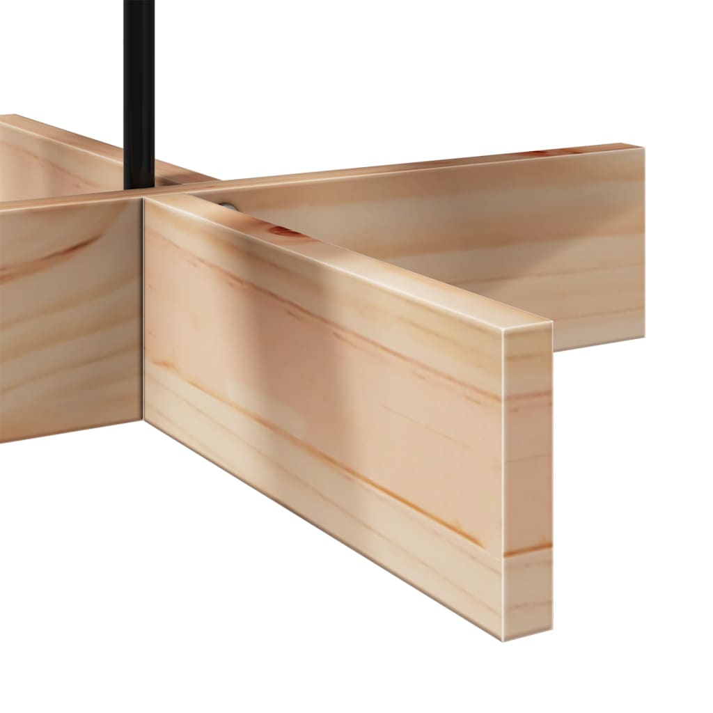 vidaXL Χριστουγεννιάτικο Δέντρο Ξύλινο Διακόσμηση 100 εκ. Μασίφ Πεύκο