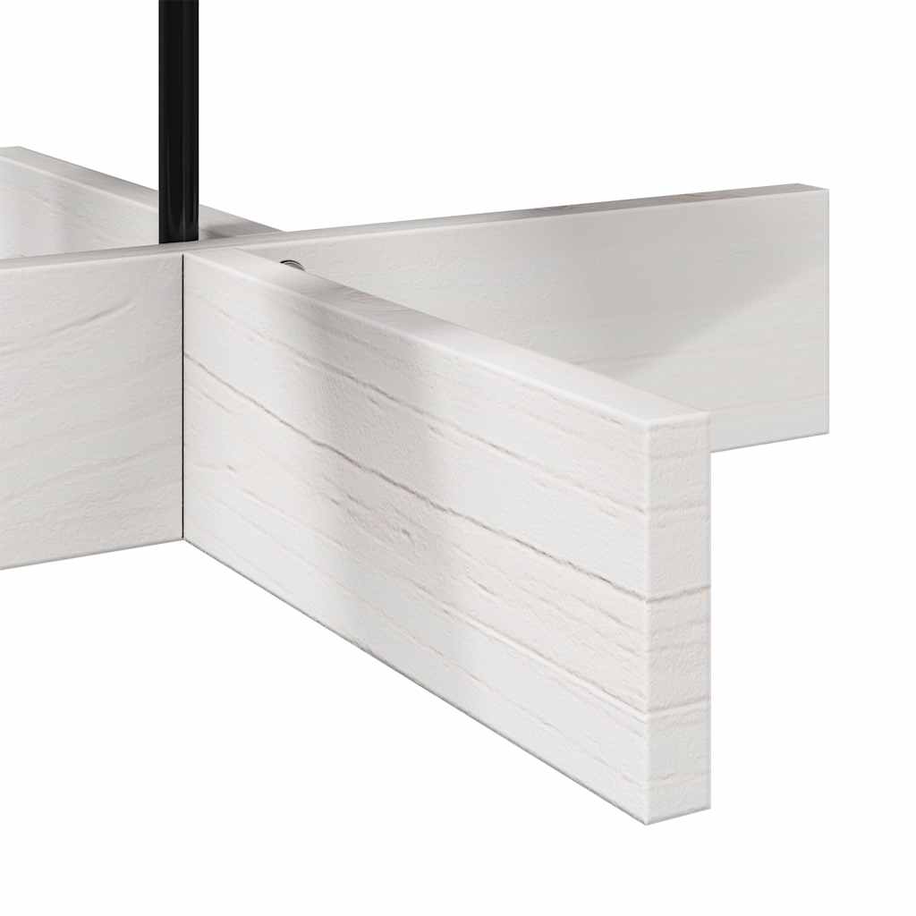 vidaXL Ξύλινο χριστουγεννιάτικο δέντρο για διακόσμηση Λευκό 100 εκ.