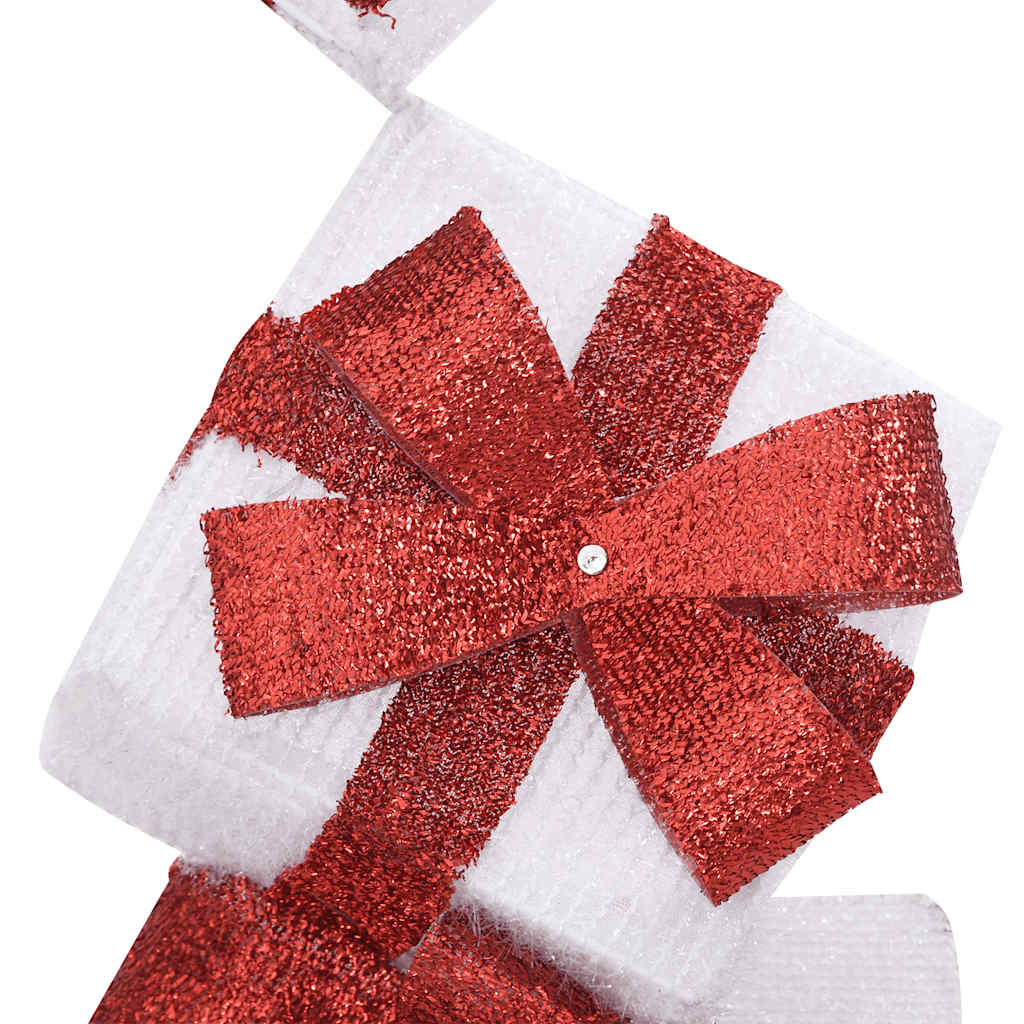 vidaXL Χριστουγεννιάτικη Διακόσμηση Δώρο Κουτί 80 LED Ζεστό Λευκό