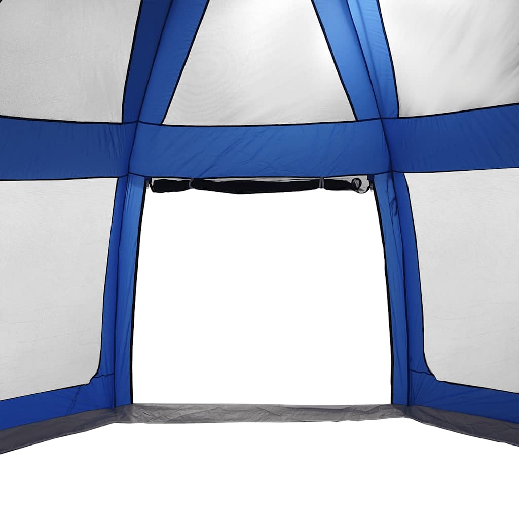 Σκηνή πισίνας vidaXL με αφαιρούμενη μύγα & Πλέγμα τοίχων μπλε γαλάζιο