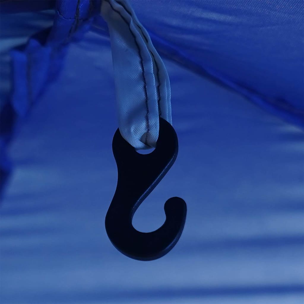 vidaXL Πισίνα Σκηνή με στέγη Αζούρ μπλε 366 x 305 x 231 cm Πολυεστέρας