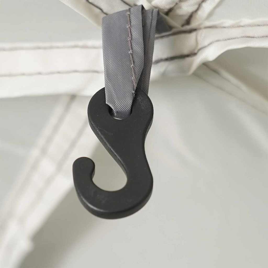 vidaXL Πισίνα Σκηνή με στέγη Γκρι 366 x 305 x 231 cm Πολυεστέρας