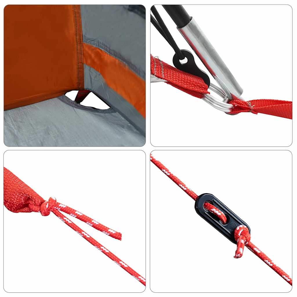 vidaXL Σκηνές Γκρι και πορτοκαλί 721 x 335 x 212 εκ Πολυεστέρας