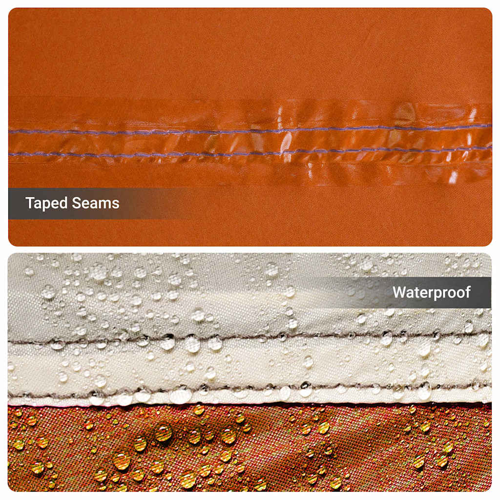 vidaXL Σκηνές Γκρι και πορτοκαλί 315 x 330 x 200 εκ Πολυεστέρας