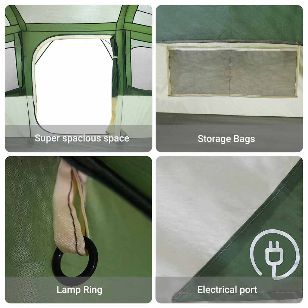 vidaXL Σκηνές με στέγη Πράσινο 435 x 255 x 216 εκ. Πολυεστέρας