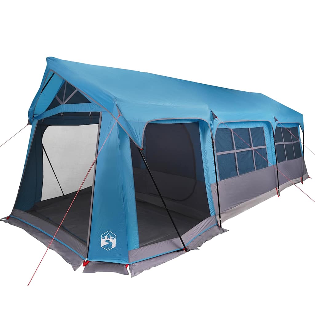 vidaXL Οικογενειακή Σκηνή Μπλε και Γκρι 620 x 322 x 240 εκ Πολυεστέρας