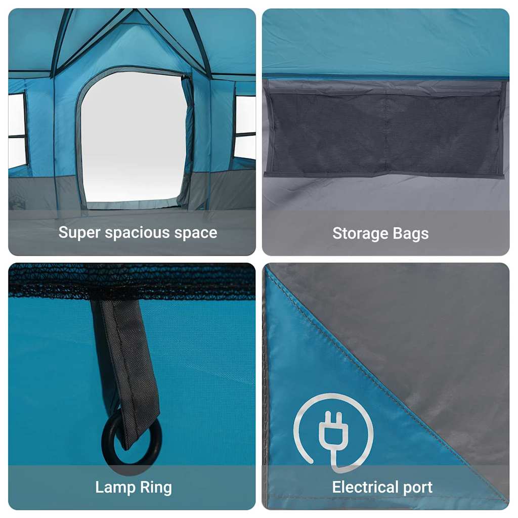 vidaXL Σκηνές με στέγη Μπλε 622 x 295 x 238 εκ. Πολυεστέρας