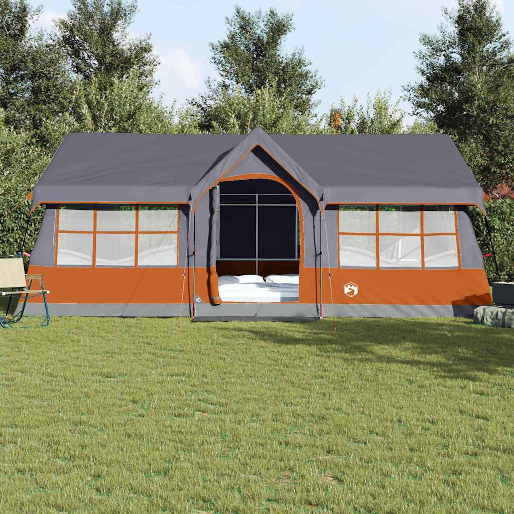 vidaXL Σκηνές Γκρι και πορτοκαλί 622 x 295 x 238 εκ. Πολυεστέρας