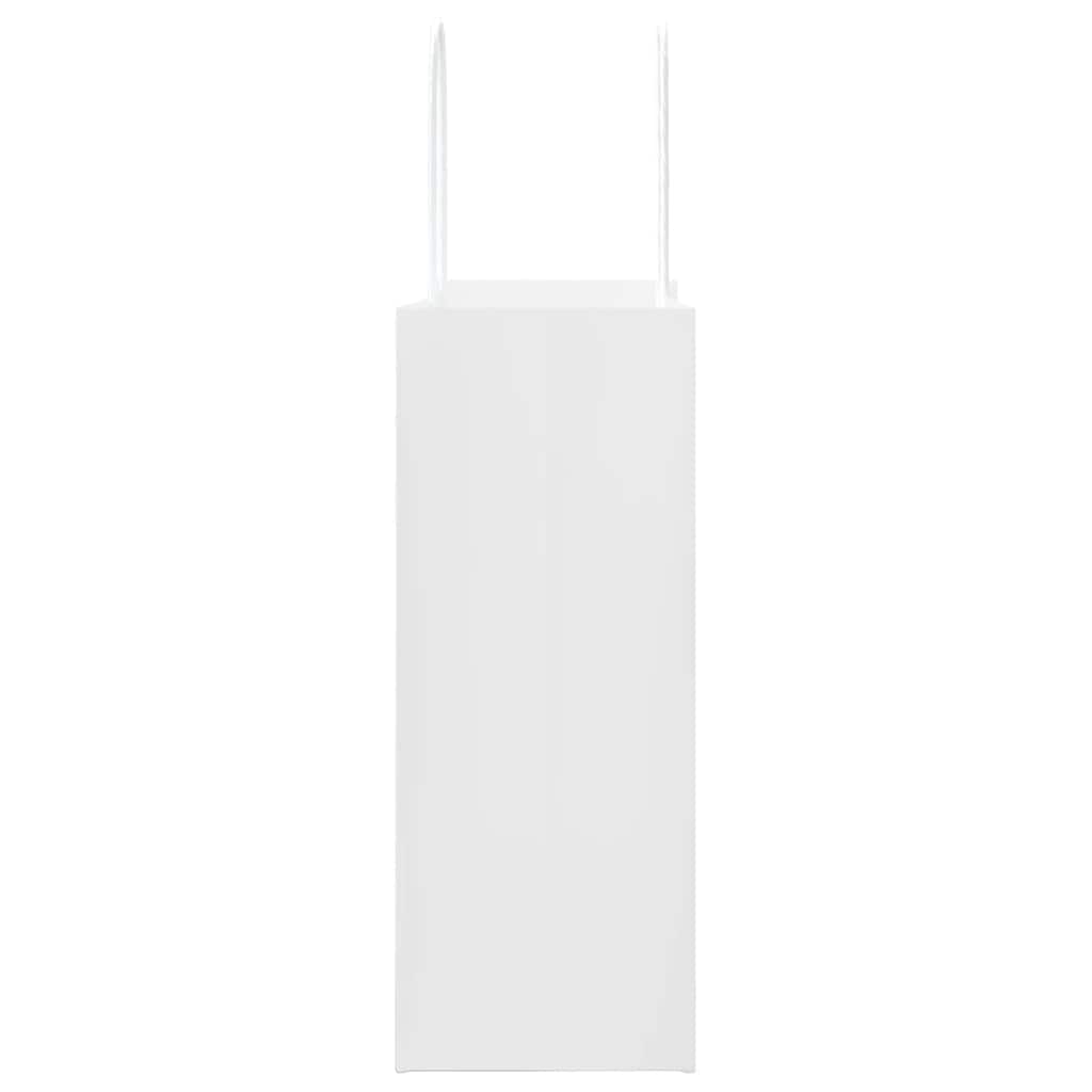 vidaXL Χάρτινες σακούλες 50 τεμάχια με χερούλια Λευκό 21x11x28 εκ.