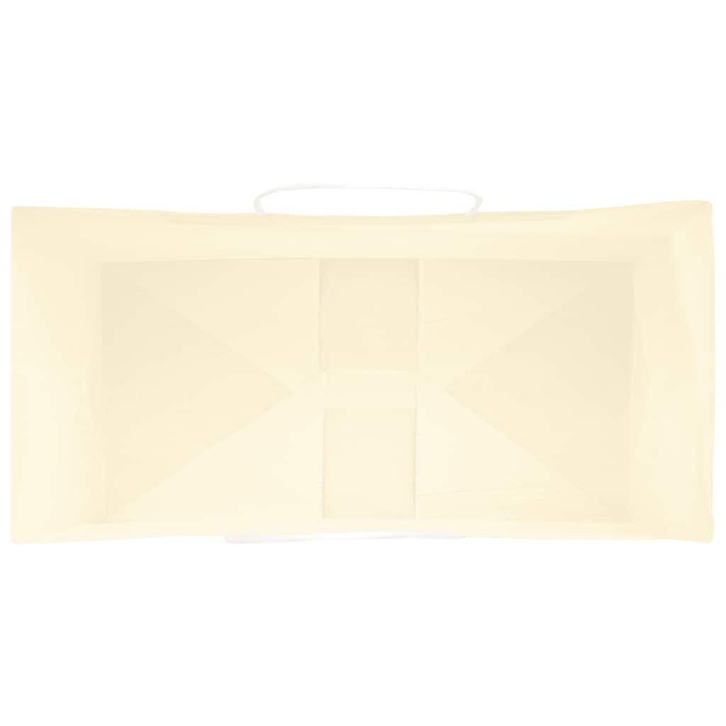 vidaXL Χάρτινες σακούλες 50 τεμάχια με χερούλια Κίτρινο 21x11x36 εκ.