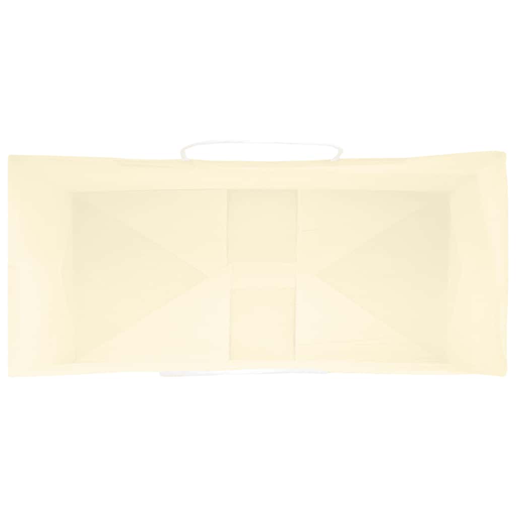 vidaXL Χάρτινες σακούλες 50 τεμάχια με χερούλια Κίτρινο 26x12x35 εκ.