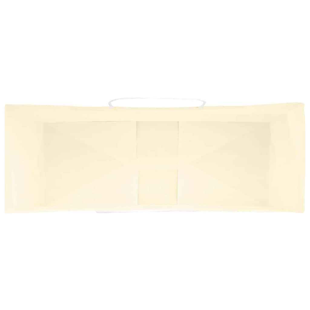 vidaXL Χάρτινες σακούλες 50 τεμάχια με χερούλια Κίτρινο 45x17x48 εκ.