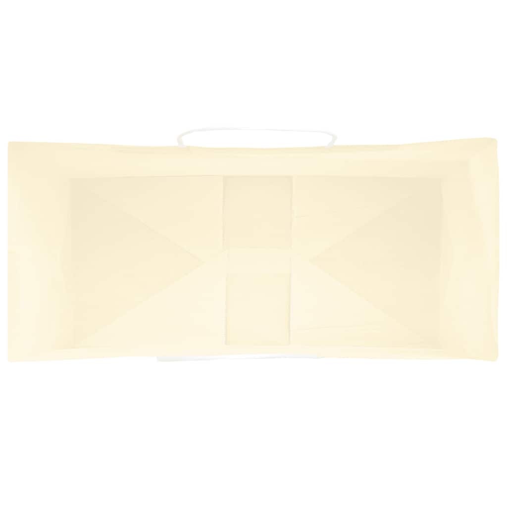 vidaXL Χάρτινες σακούλες 250 τεμάχια με χερούλια Κίτρινο 18x8x22 εκ.