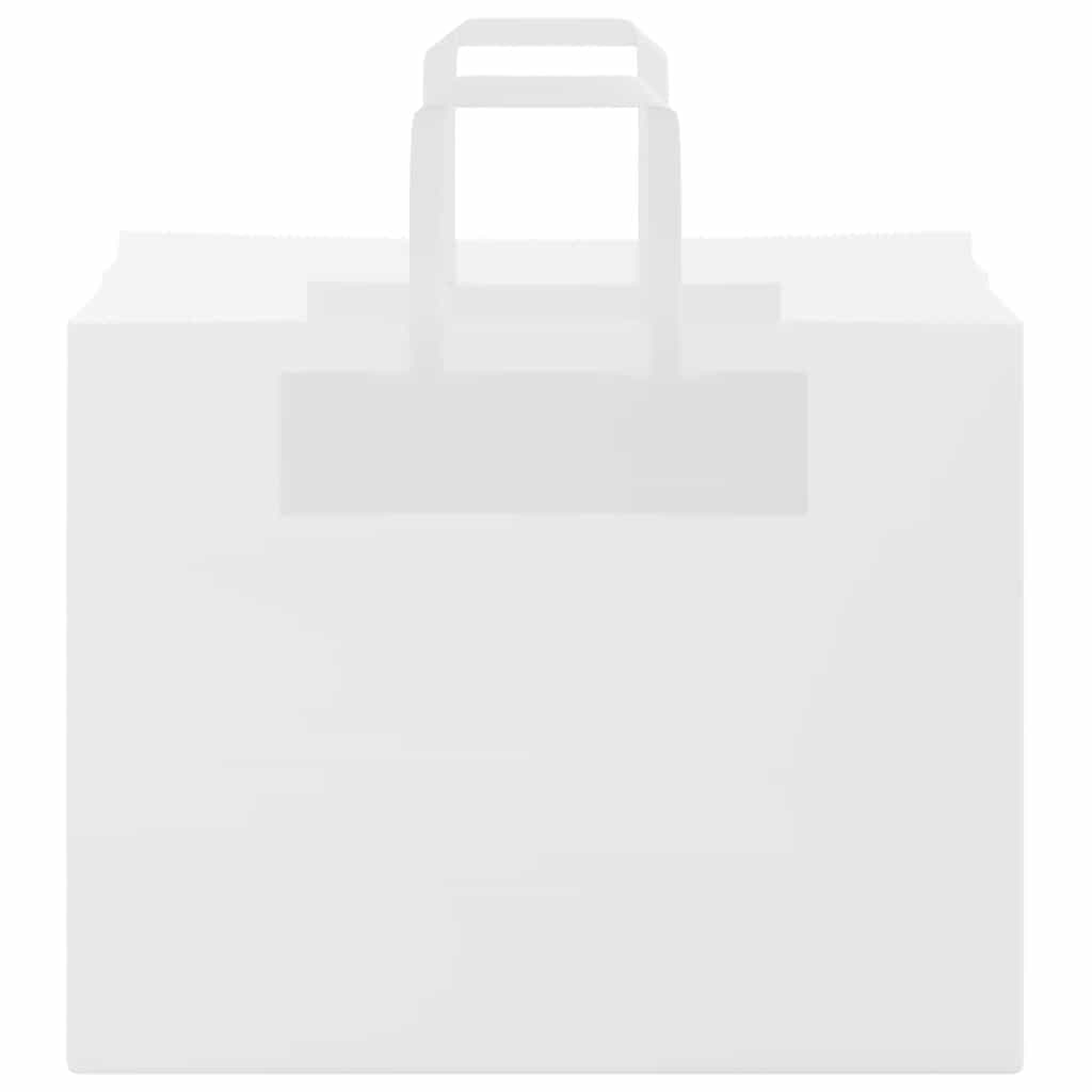 vidaXL Χάρτινες σακούλες 250 τεμάχια με χερούλια Λευκό 32x22x24 εκ.