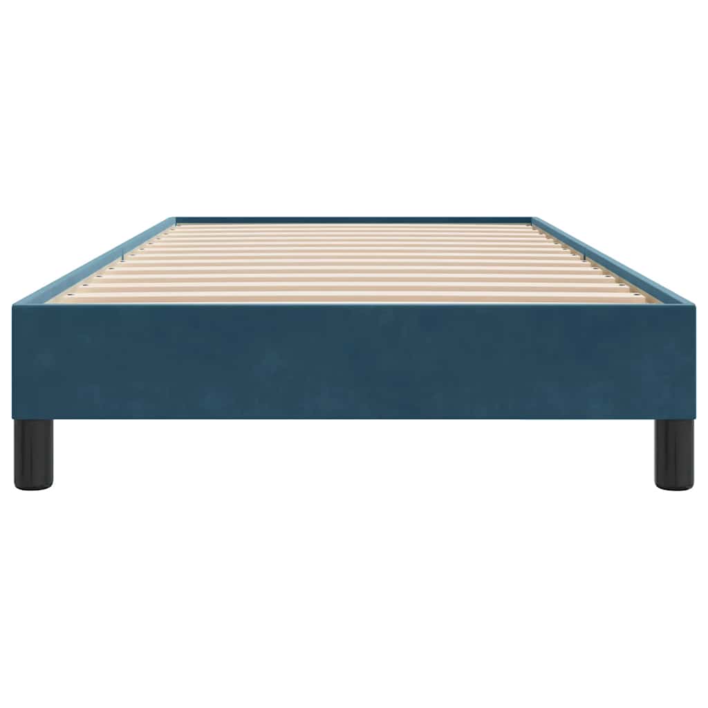 vidaXL Box Spring Κρεβάτι χωρίς στρώμα Σκούρο μπλε 80x210 cm Βελούδινο