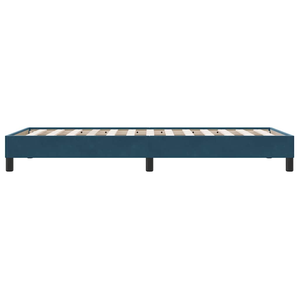 vidaXL Box Spring Κρεβάτι χωρίς στρώμα Σκούρο μπλε Βελούδινο