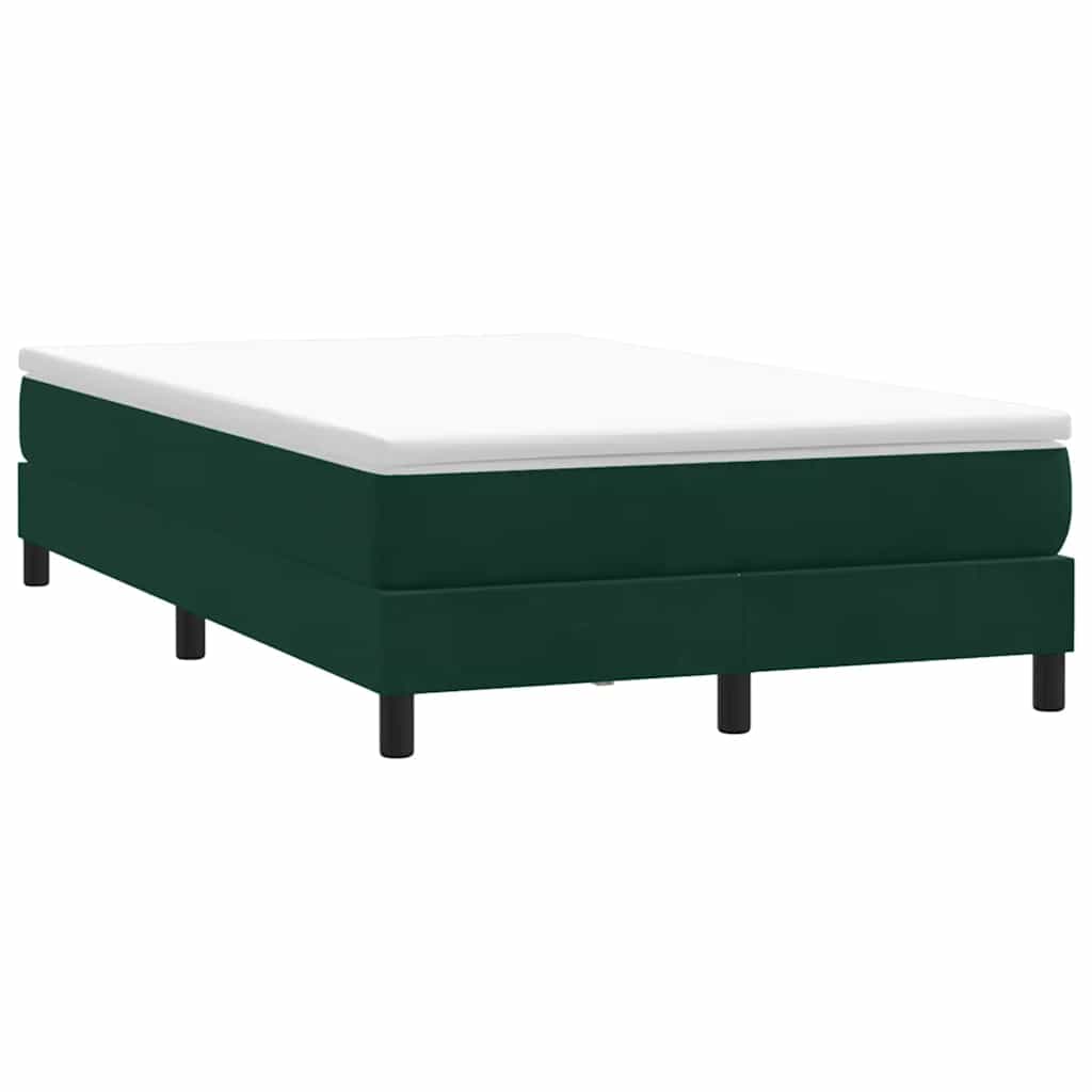 vidaXL Box Spring Κρεβάτι χωρίς στρώμα Σκούρο πράσινο Βελούδινο