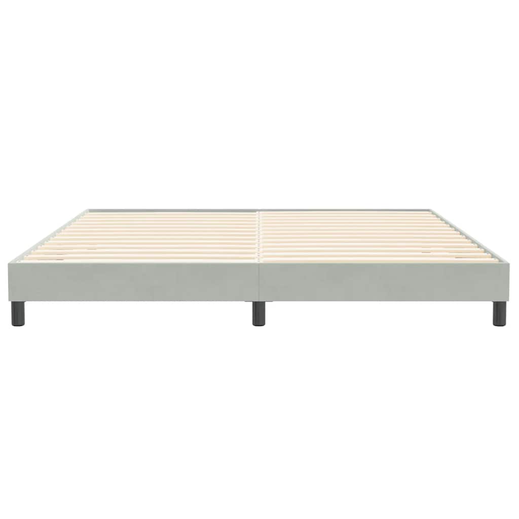 vidaXL Box Spring κρεβάτι χωρίς στρώμα ανοιχτό γκρι 200x210 cm