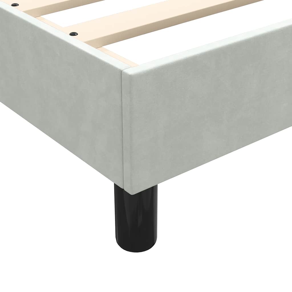 vidaXL Box Spring κρεβάτι χωρίς στρώμα ανοιχτό γκρι 200x210 cm