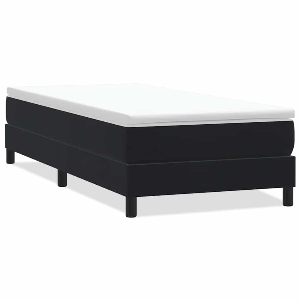 vidaXL Κρεβάτι Boxspring χωρίς Στρώμα Μαύρο 80x220 εκ. Βελούδινο