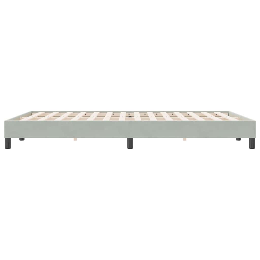 vidaXL Κρεβάτι Boxspring χωρίς Στρώμα Ανοιχτό Γκρι 140x220 εκ.