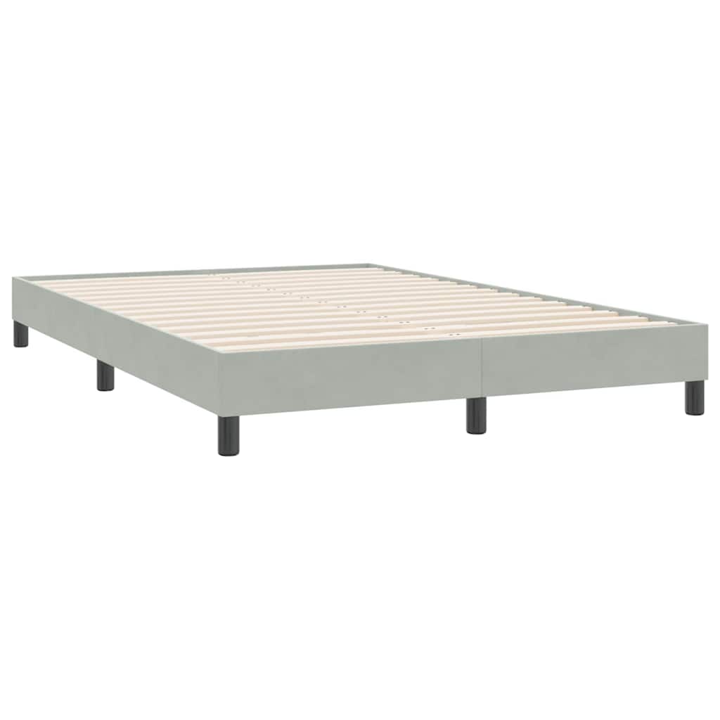 vidaXL Κρεβάτι Boxspring χωρίς Στρώμα Ανοιχτό Γκρι 160x220 εκ