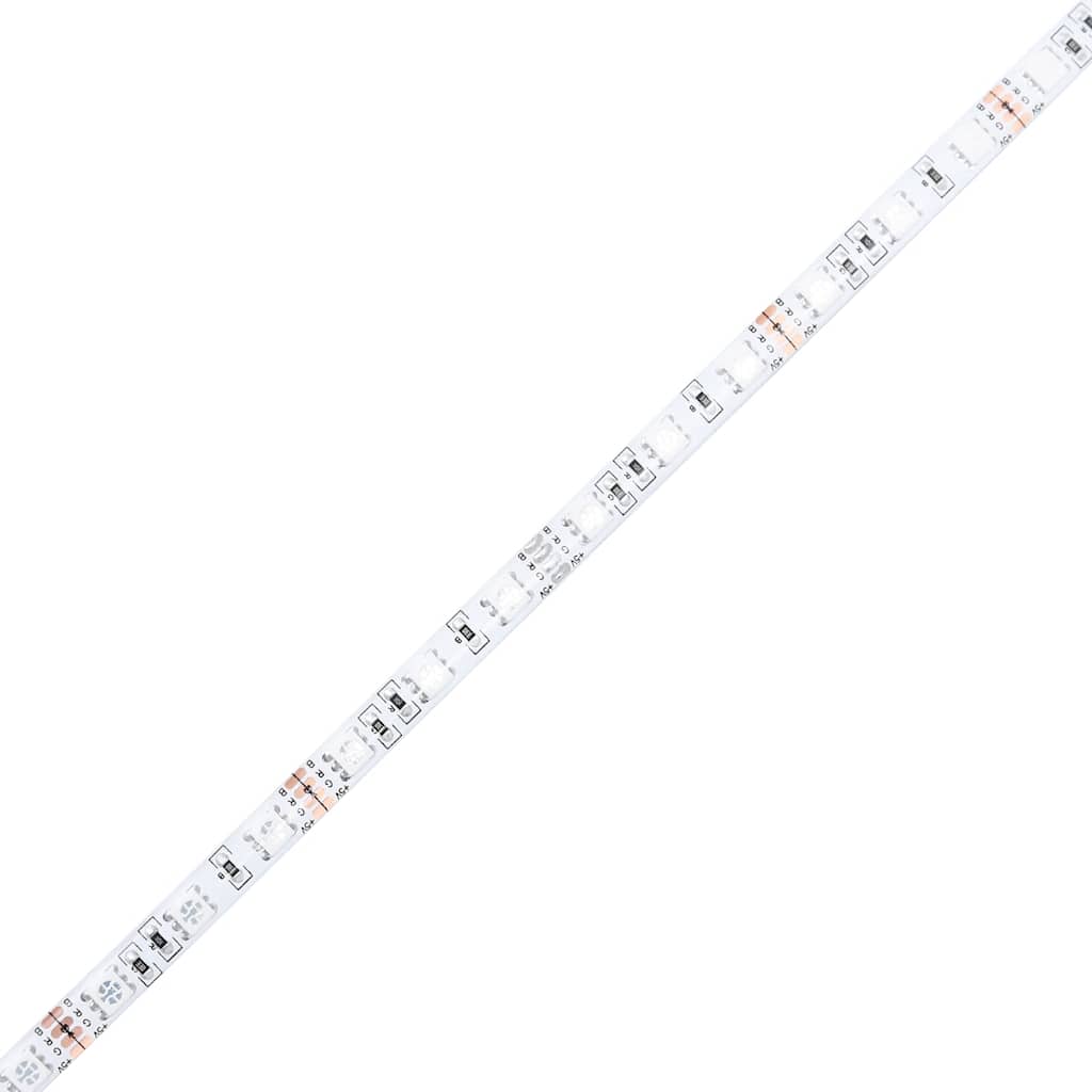 vidaXL Κρεβάτι Boxspring με Στρώμα & LED Ανοιχτό Γκρι 80x210 εκ. Βελούδινο