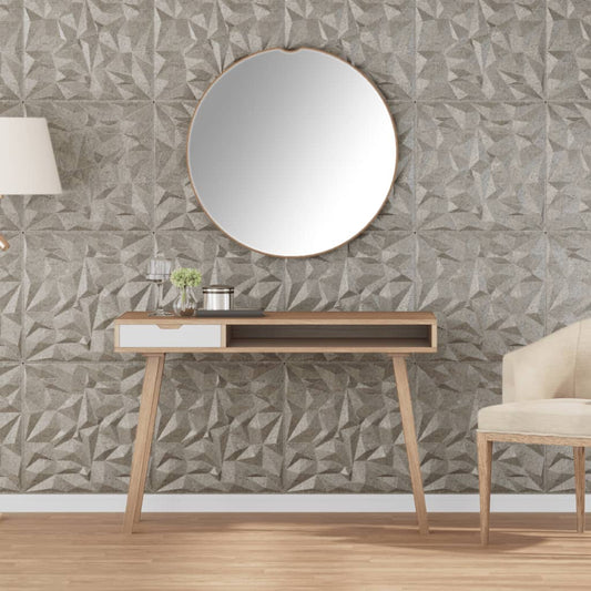 vidaXL Πάνελ Τοίχου 48 Τεμ. Σχ. Αμέθυστου Τσιμέντο 50x50εκ. 12μ² XPS