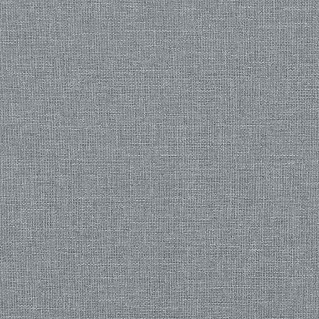 vidaXL Πολυθρόνα Κουνιστή Ανοιχτό Γκρι Υφασμάτινη με Υποπόδιο