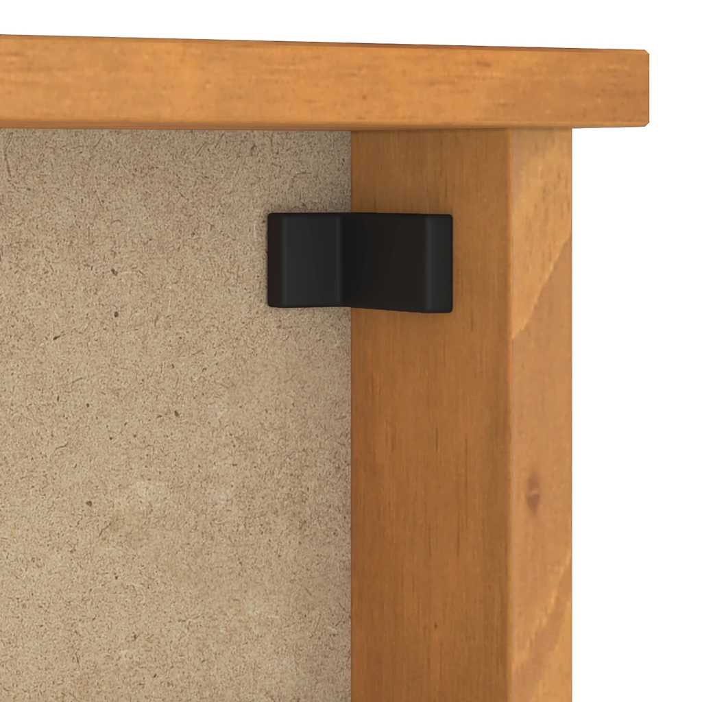 vidaXL Επίτοιχη κρεμάστρα παλτών SANDNES 45x12x35 εκ.Πεύκο μασίφ ξύλο