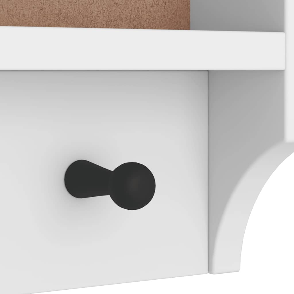 vidaXL Επίτοιχη κρεμάστρα παλτών SANDNES Λευκό 45x12x35 εκ. Πεύκο ξύλο