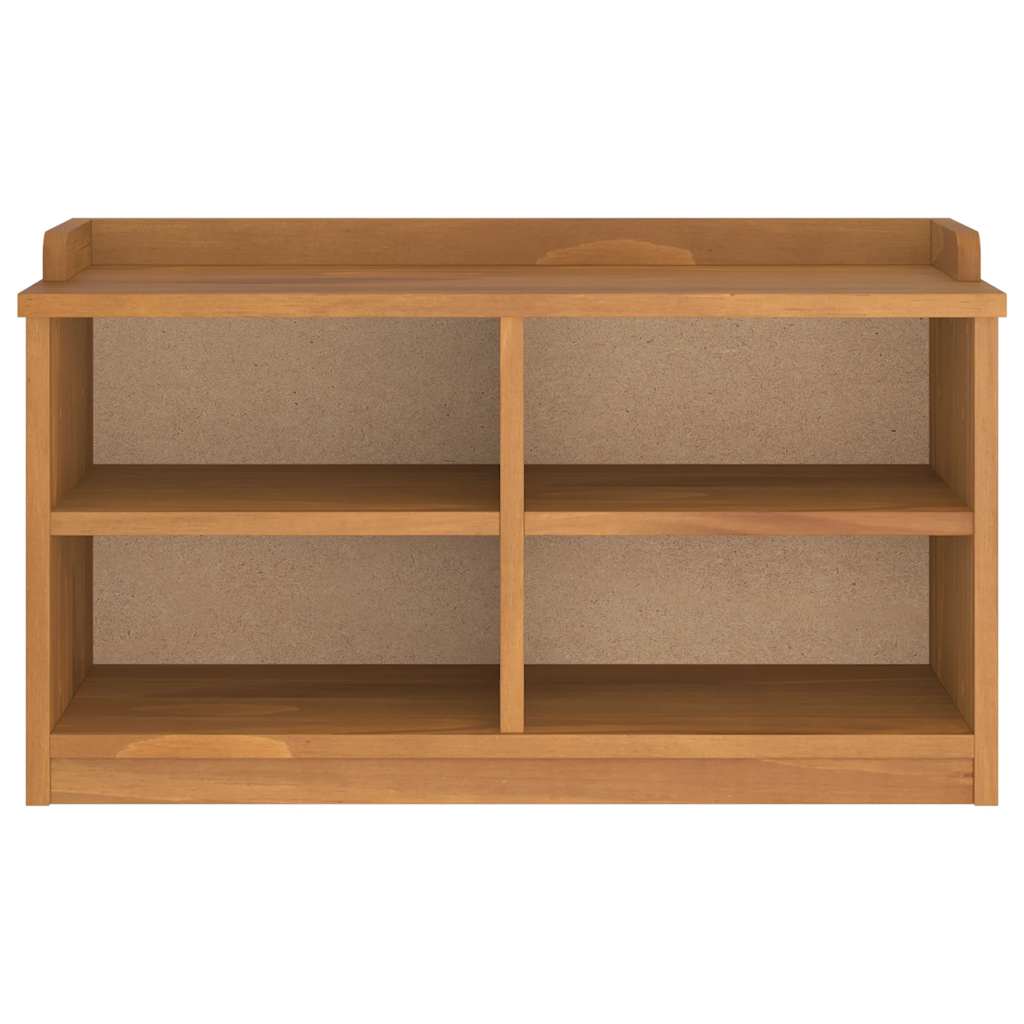 vidaXL Πάγκος διαδρόμου "SANDNES" 87x40x50 εκ. Πεύκο μασίφ ξύλο